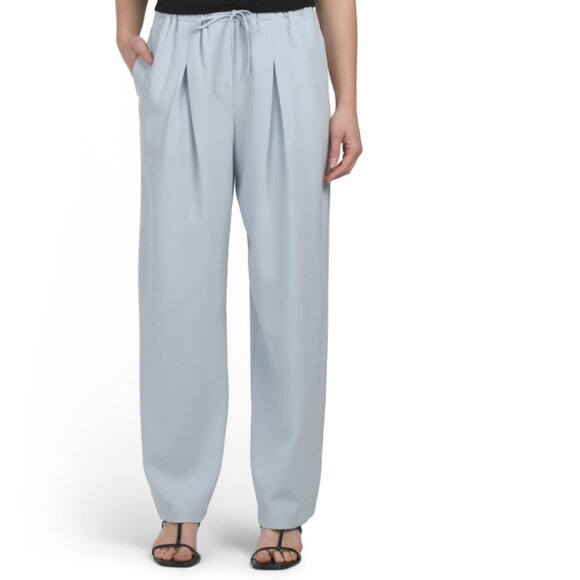 THEORY Pearl Blue Pleated Casual Pants - Picture 1 of 2